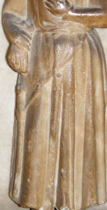 Warwick - St Mary Thomas Beauchamp 1369 and wife Katherine mortimer 1369 weeper 35 male civilian dagger and baldrick